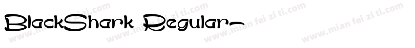 BlackShark Regular字体转换